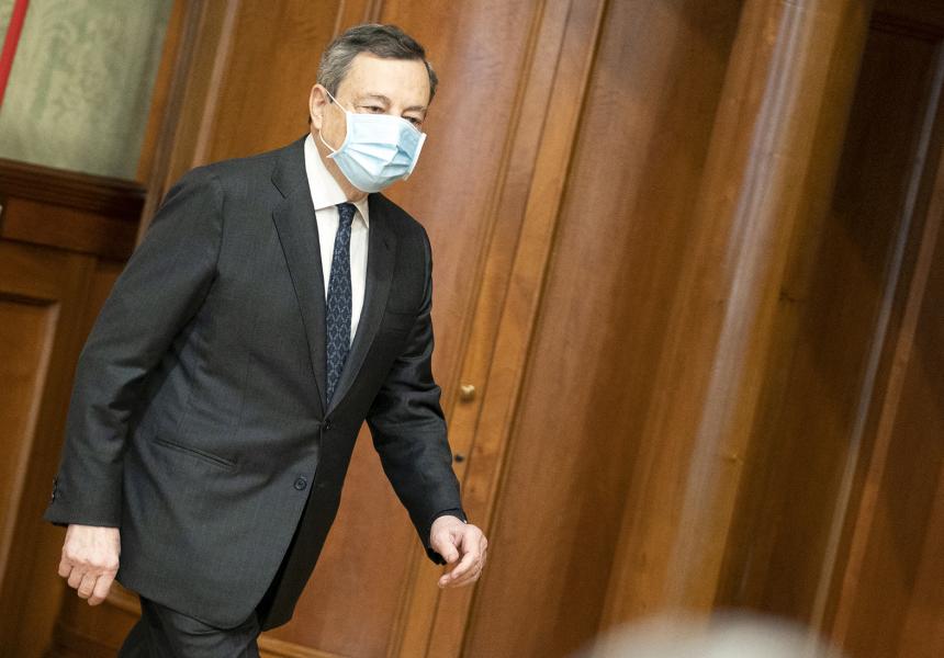 Italia: Il Presidente Draghi alle cerimonie di giuramento e di insediamento del Presidente della Repubblica Sergio&nbsp;Mattarella