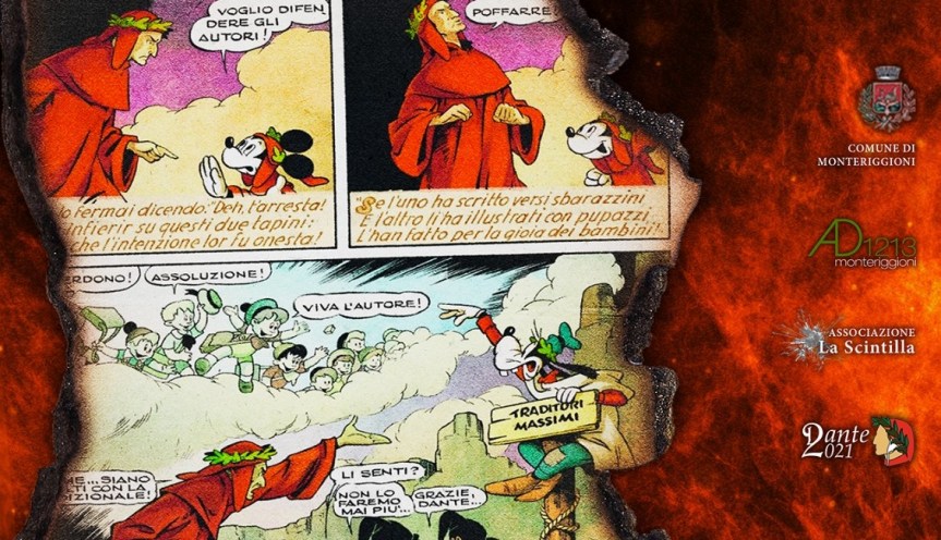 Provincia di Siena, L’Inferno di Topolino: A Monteriggioni la cultura non si ferma&nbsp;mai