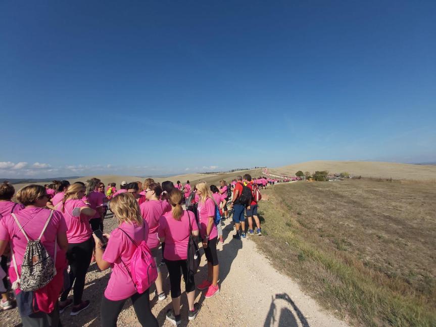 Provincia di Siena: Monteroni d’Arbia, un’onda rosa per la ricerca&nbsp;oncologica
