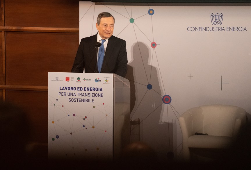 Italia: Il Presidente Draghi all’evento “Lavoro ed Energia per una transizione&nbsp;sostenibile”