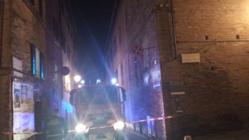 Siena: Principio d’incendio in via della&nbsp;Diana
