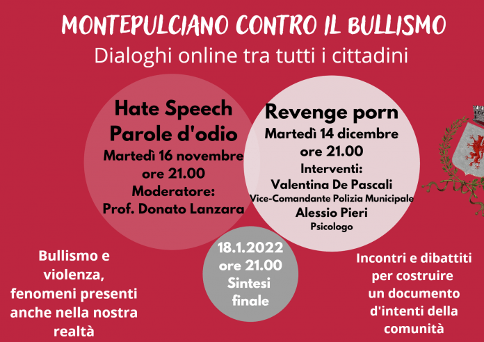 Provincia di Siena: Montepulciano contro il&nbsp;bullismo