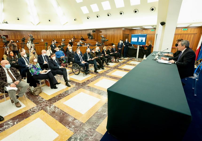 Italia: Il Presidente Draghi interviene alla Conferenza nazionale sulla&nbsp;disabilità