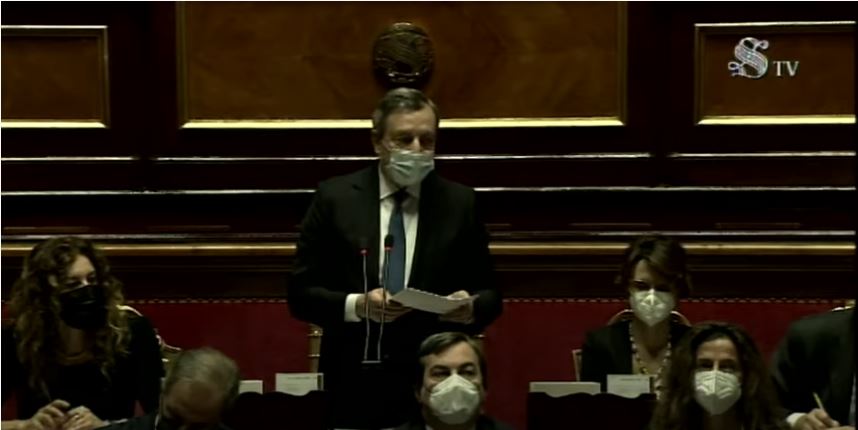 italia: La prelica di Draghi al Senato e i testi degli interventi alla Camera dei Deputati e al Senato della&nbsp;Repubblica