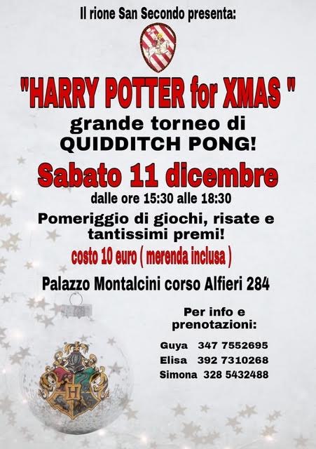 Palio di Asti, Comitato Palio San Secondo: 11/12 “Harry Potter for&nbsp;Xmas”