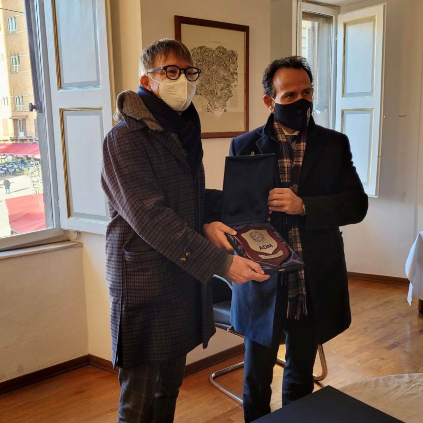 Siena: Oggi 12/01 il Sindaco De Mossi ha incontrato il direttore dell’Agenzia Dogane e Monopoli ( ADM&nbsp;)