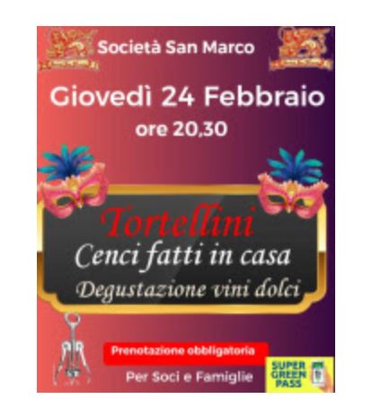 Siena, Contrada della Chiocciola: 24/02 Tortellini e&nbsp;Cenci