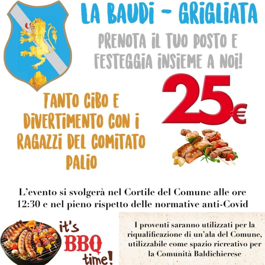 Palio di Butri, Comitto palio Baldichieri: 25/04 Baudi&nbsp;Grigliata