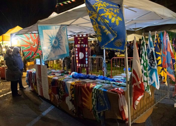 Palio di Asti: Il Collegio dei Rettori ed i Comitati di Baldichieri e San Marzanotto alla festa del gruppo A.N.A. di&nbsp;Asti