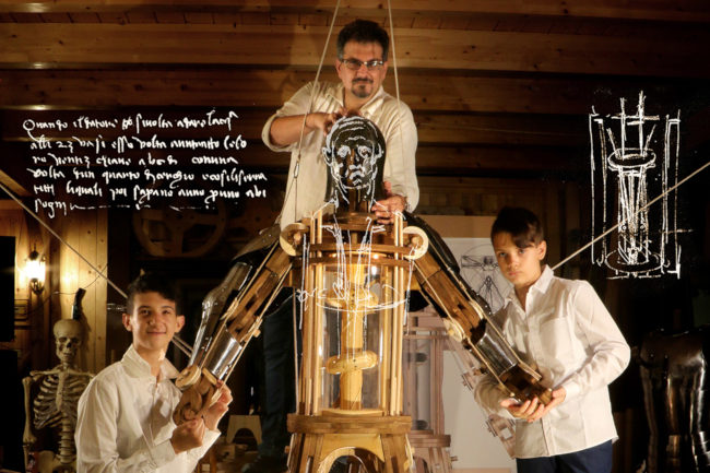 Siena: L’androide robot di Leonardo, all’Università di Siena il modello e la mostra virtuale su Leonardo da&nbsp;Vinci