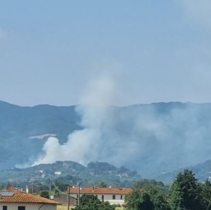 Toscana: Oggi 22/07 incendio in una pineta nel comune di Scarperia e San&nbsp;Piero