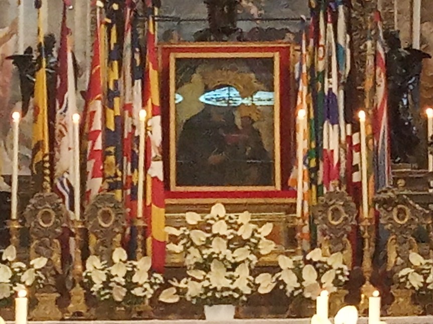 Palio di Siena: La disposizione delle bandiere in Duomo per il Palio del&nbsp;16/08/2022