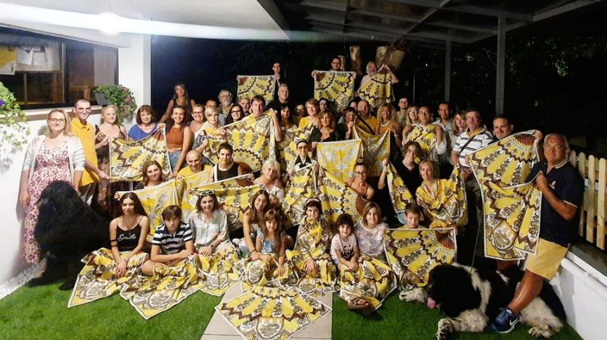 Palio di Asti, Comitato Palio Rione San Silvestro: Ieri 26/08 è stato presentato il nuovo&nbsp;foulard