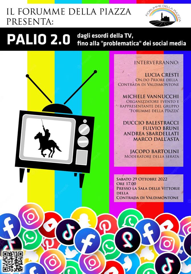 Palio di Siena, “Palio 2.0: Dagli esordi della TV, fino alla ‘problematica’ dei social&nbsp;media”