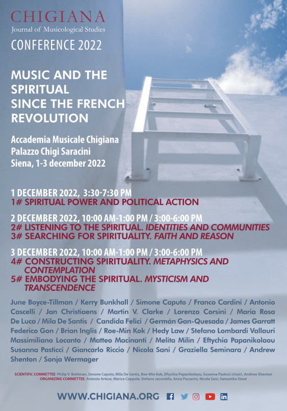 Siena: Chigiana conference 2022, musica e spiritualità dai tempi della rivoluzione&nbsp;francese