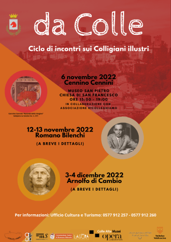 Provincia di Siena: Con Cennino Cennini si apre “Da Colle, ciclo d’incontri sui colligiani&nbsp;illustri”