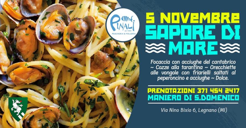 Palio di legnano, Contrada San Domenico: Domani 05/11 Cena Sapori di Mare in collaborazione con Pescheria&nbsp;Pinali