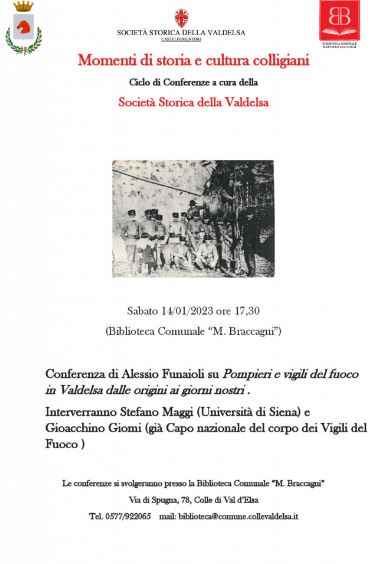 Provincia di Siena: A Colle Funaioli presenta la storia dei Vigili del Fuoco in&nbsp;Valdelsa