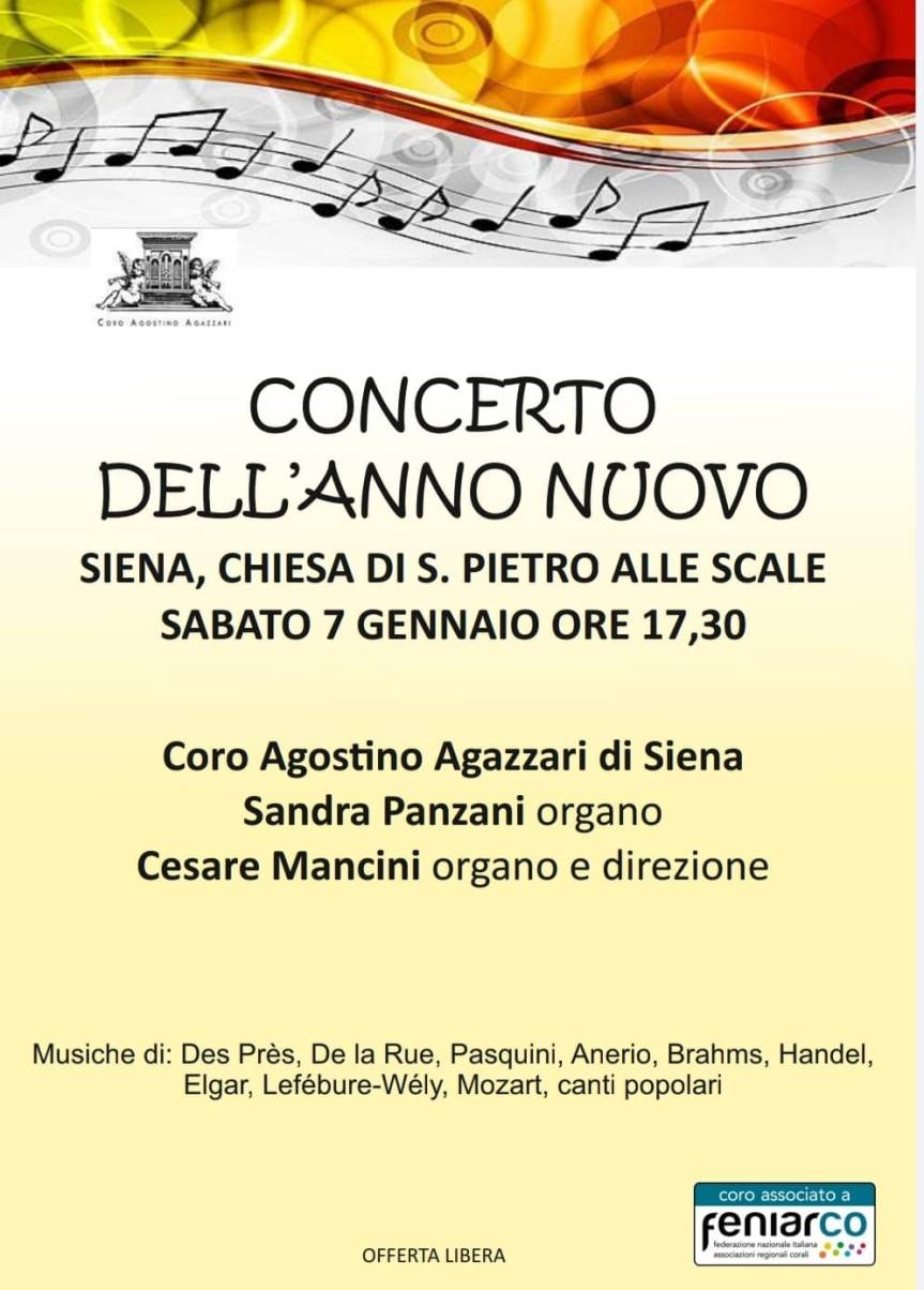 Siena: “Concerto dell’anno nuovo” con il Coro Agostino&nbsp;Agazzari