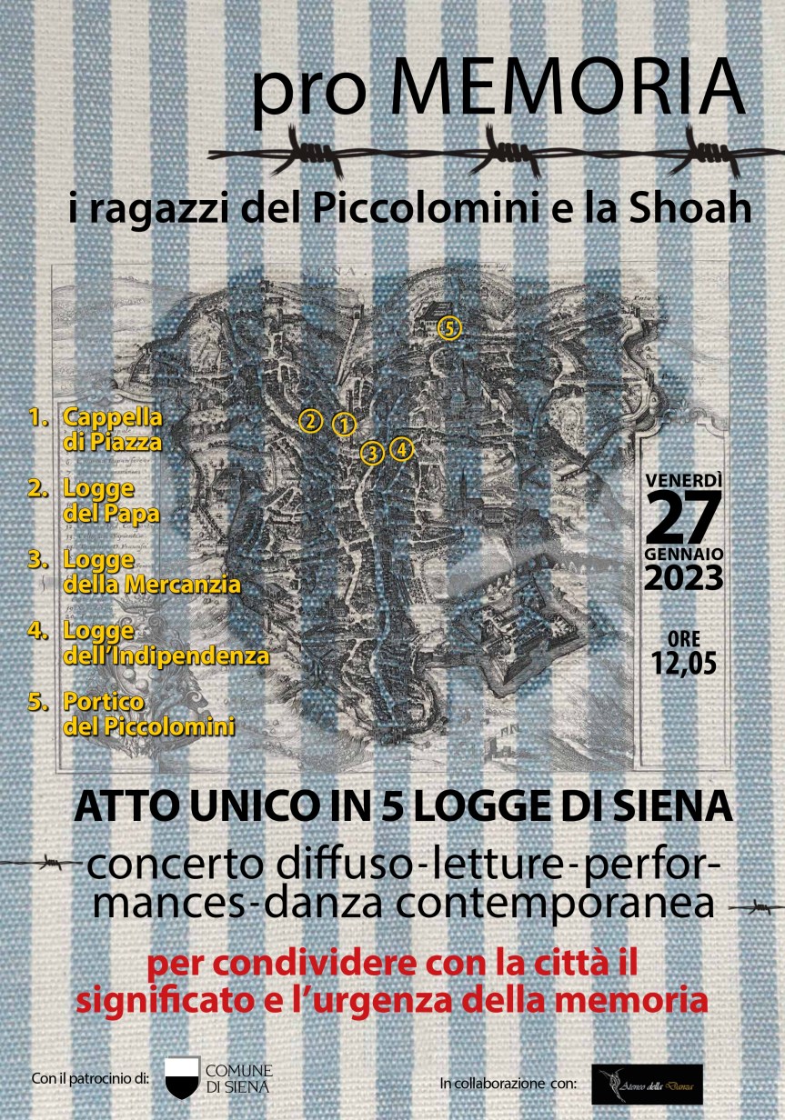Siena: proMEMORIA 27 gennaio&nbsp;2023