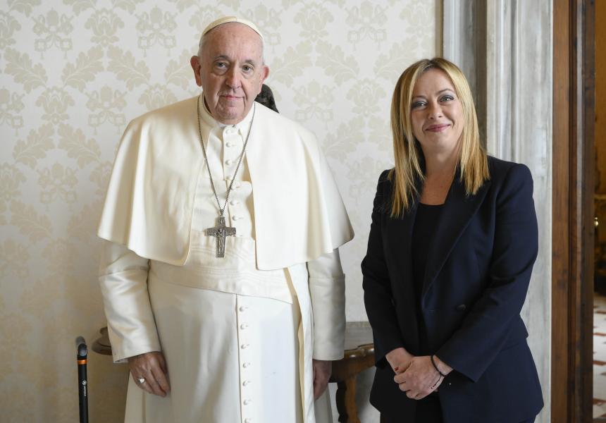 Italia: Il Presidente Meloni in Udienza dal Santo Padre&nbsp;Francesco