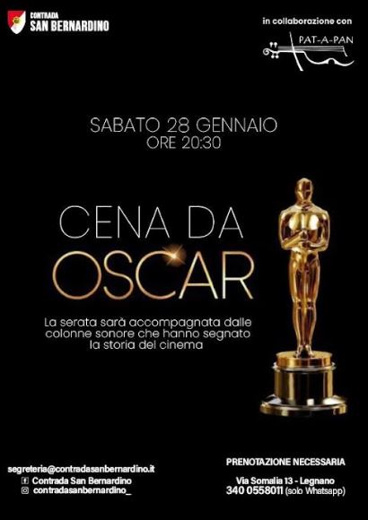 Palio di Asti, Contrada San Bernardino: 28/01 Cena da Oscar