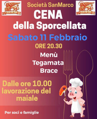 Siena, Contrada della Chiocciola: 11/02 Cena della&nbsp;Sporcellata