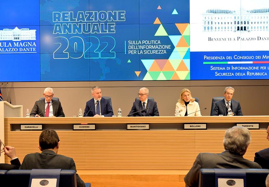 Italia: Comparto Intelligence, presentazione della Relazione sulla politica dell’informazione per la&nbsp;sicurezza