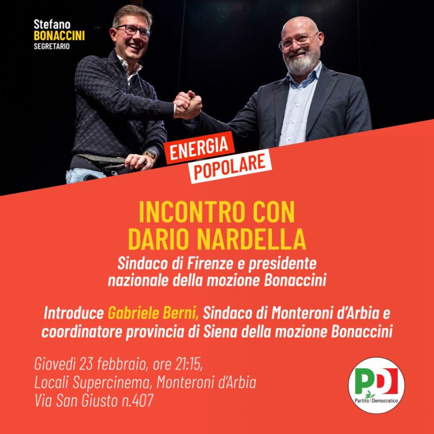 provincia di Siena: “Non serve cambiare il nome del PD ma il gruppo dirigente&nbsp;nazionale”