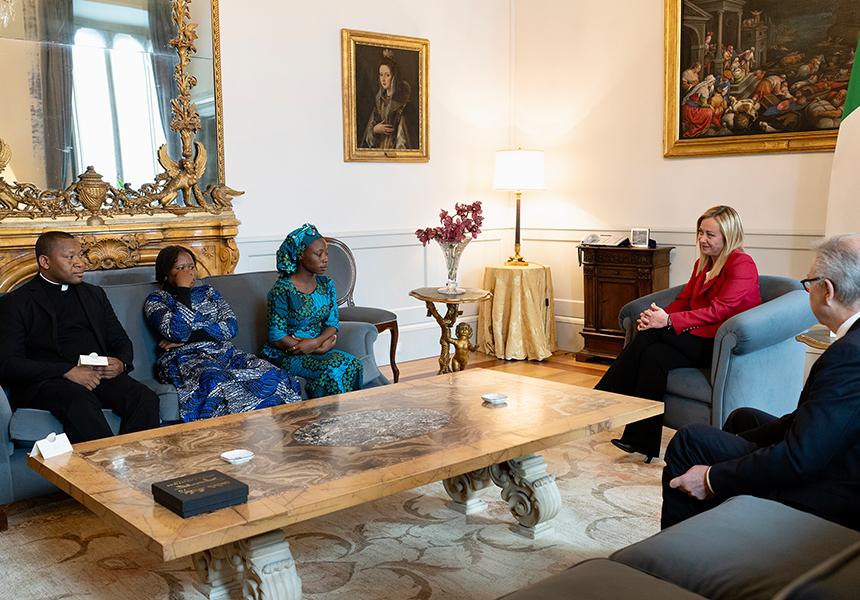 Italia: Giornata Internazionale della Donna, Meloni riceve due giovani cristiane nigeriane&nbsp;perseguitate