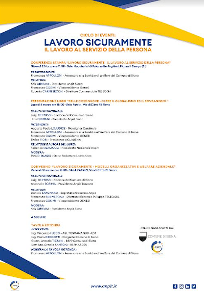 Siena: Il Comune  non coinvolge i sindacati per il ciclo di eventi ‘Lavoro Sicuramente – Il lavoro al servizio della&nbsp;Persona’