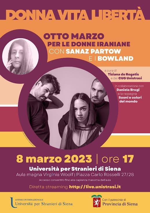 Siena, Unistrasi: “Donna Vita Libertà. Otto marzo per le donne iraniane”, pomeriggio dedicato alle&nbsp;donne
