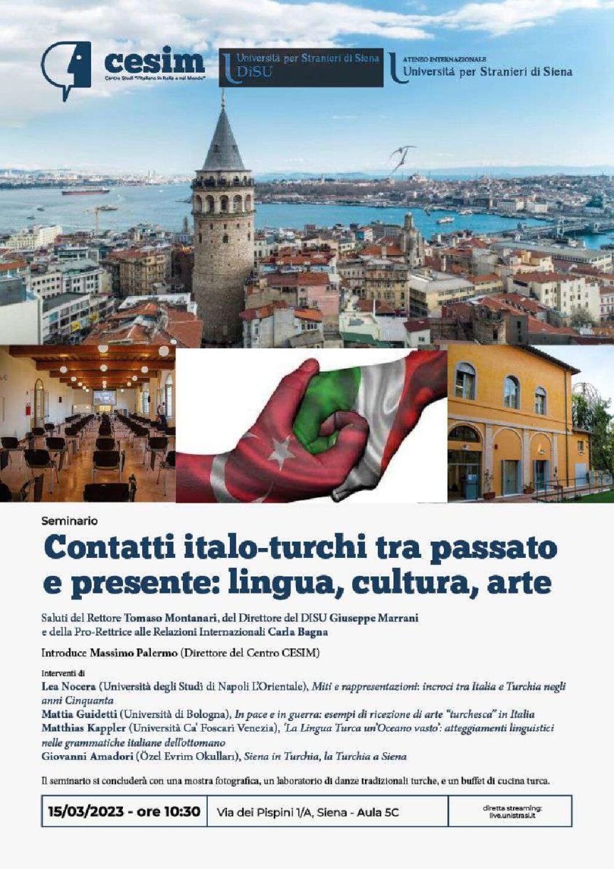 Siena: Unistrasi inaugura i corsi di turco con un&nbsp;seminario