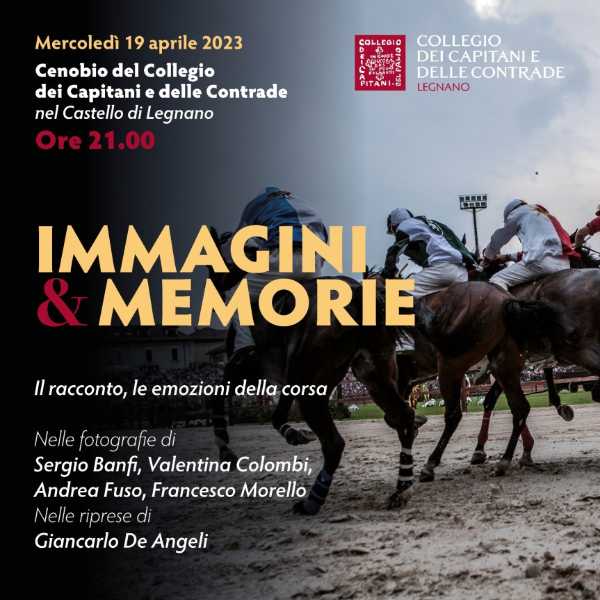 Palio id Legnano: Immagini&memorie, col Collegio dei Capitani In Castello mercoledi 19&nbsp;aprile