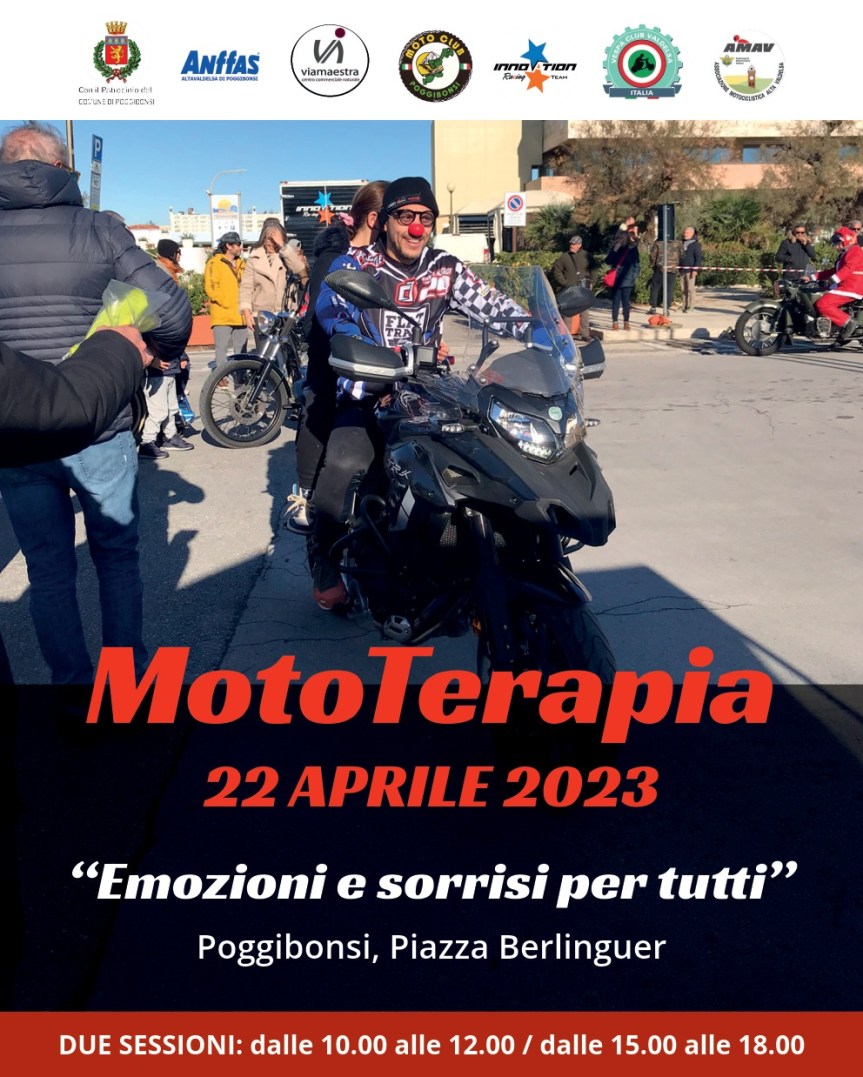 Preovincia di Siena, Poggibonsi: Ecco la “Mototerapia”, passione per l’adrenalina e&nbsp;solidarietà