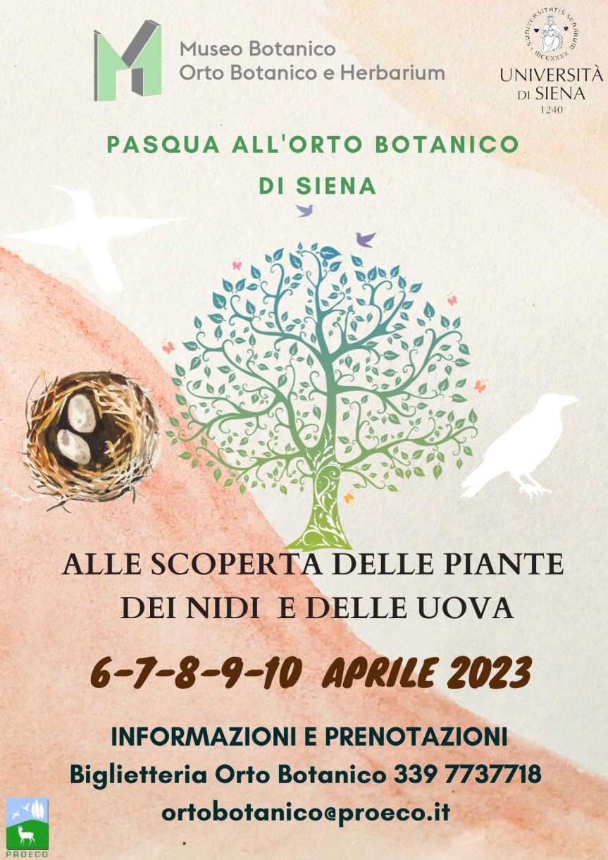 Siena: Fino al 10/04 Mostra e speciale caccia all’uovo all’Orto&nbsp;Botanico