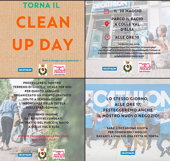 Provincia di Siena: Colle di Val d’Elsa, il 20 maggio in programma il Clean-Up&nbsp;Day