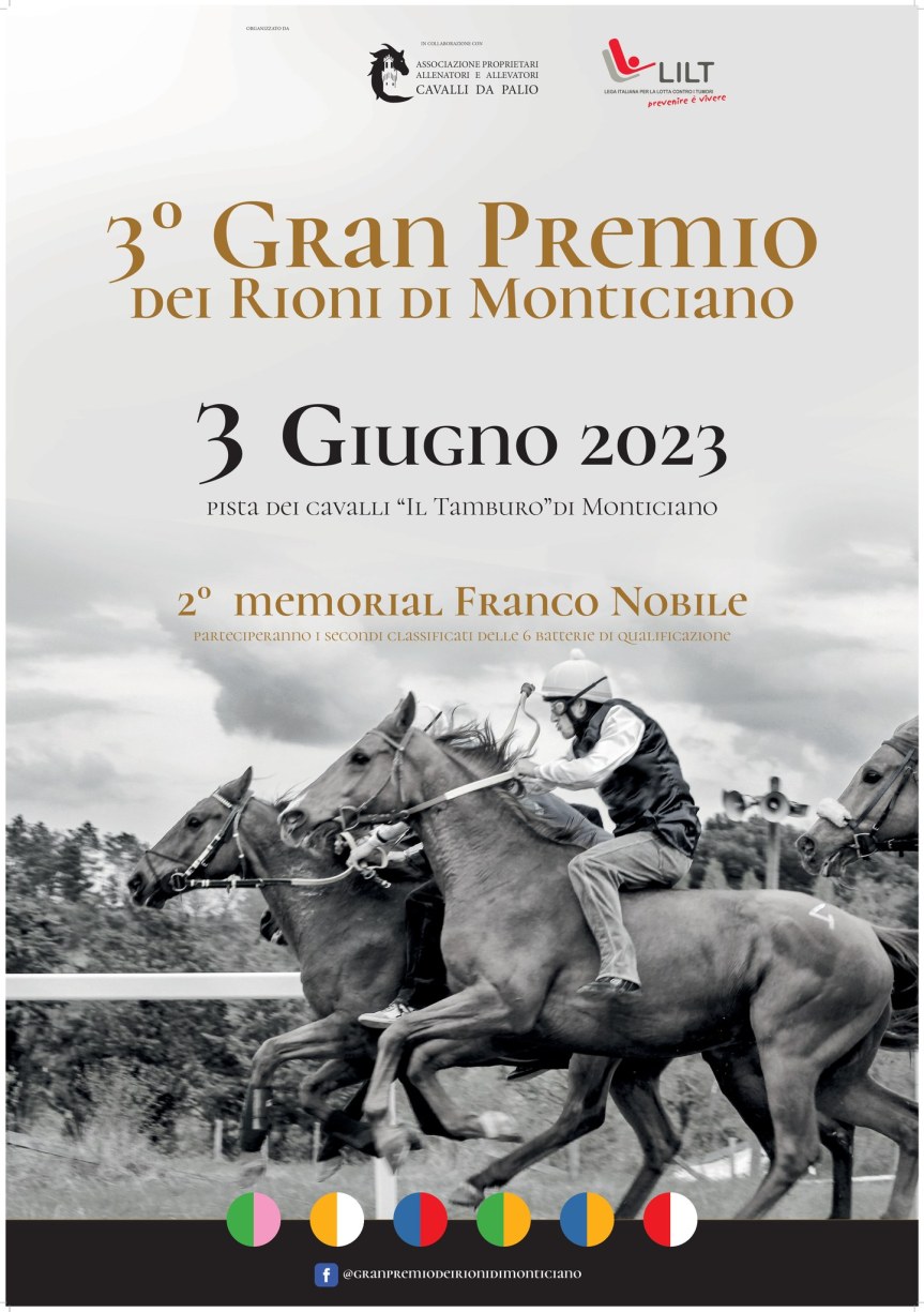Corse in Provincia: Il 3 giugno Gran premio dei rioni di&nbsp;Monticiano
