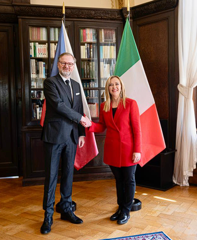 Italia: Il Presidente Meloni in visita a&nbsp;Praga