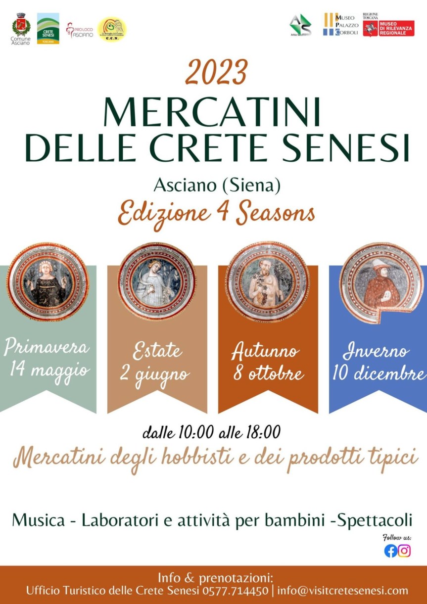 Provincia di Siena: Ad Asciano torna il Mercatino delle Crete Senesi di&nbsp;primavera