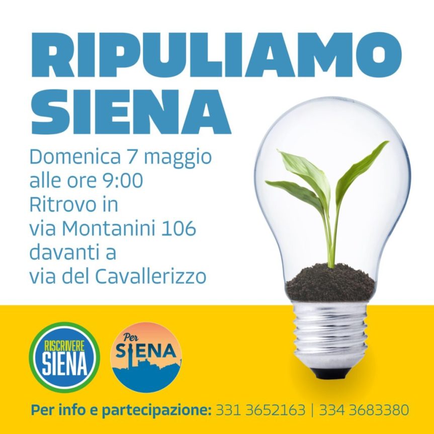 Siena, Ripuliamo Siena, raccolti 15 chili di rifiuti nel centro storico. Bernardo Meoni: “Gesto simbolico per il bene della&nbsp;città”