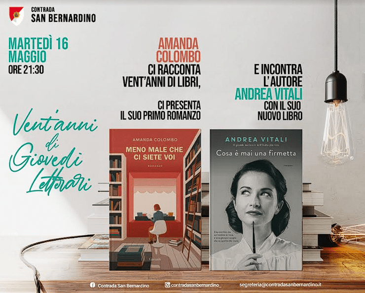 Palio di Legnano, Contrada San Bernardino: 16/05  Vent’anni di Giovedì&nbsp;Letterari