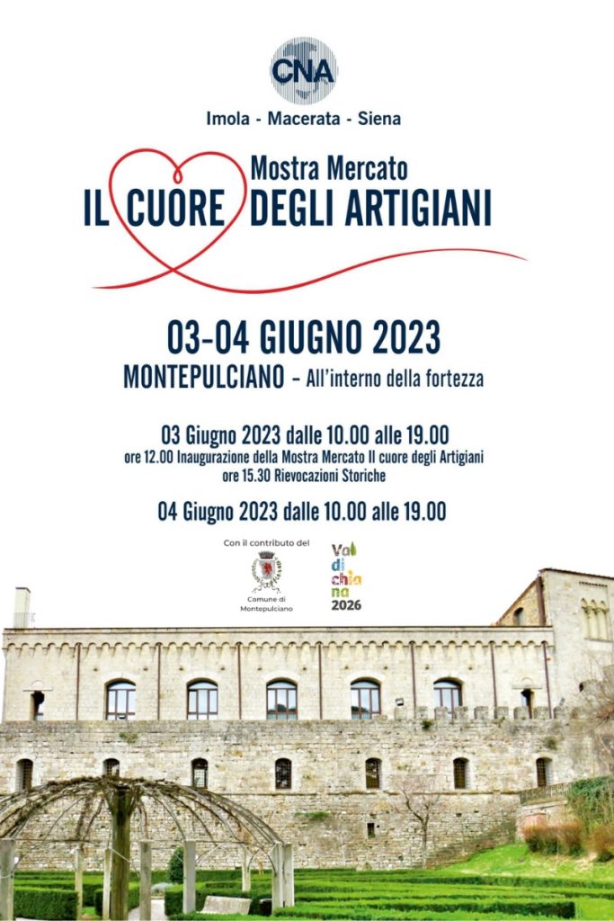 Provincia di Siena: “Il cuore degli artigiani”, mostra mercato alla Fortezza di&nbsp;Montepulciano