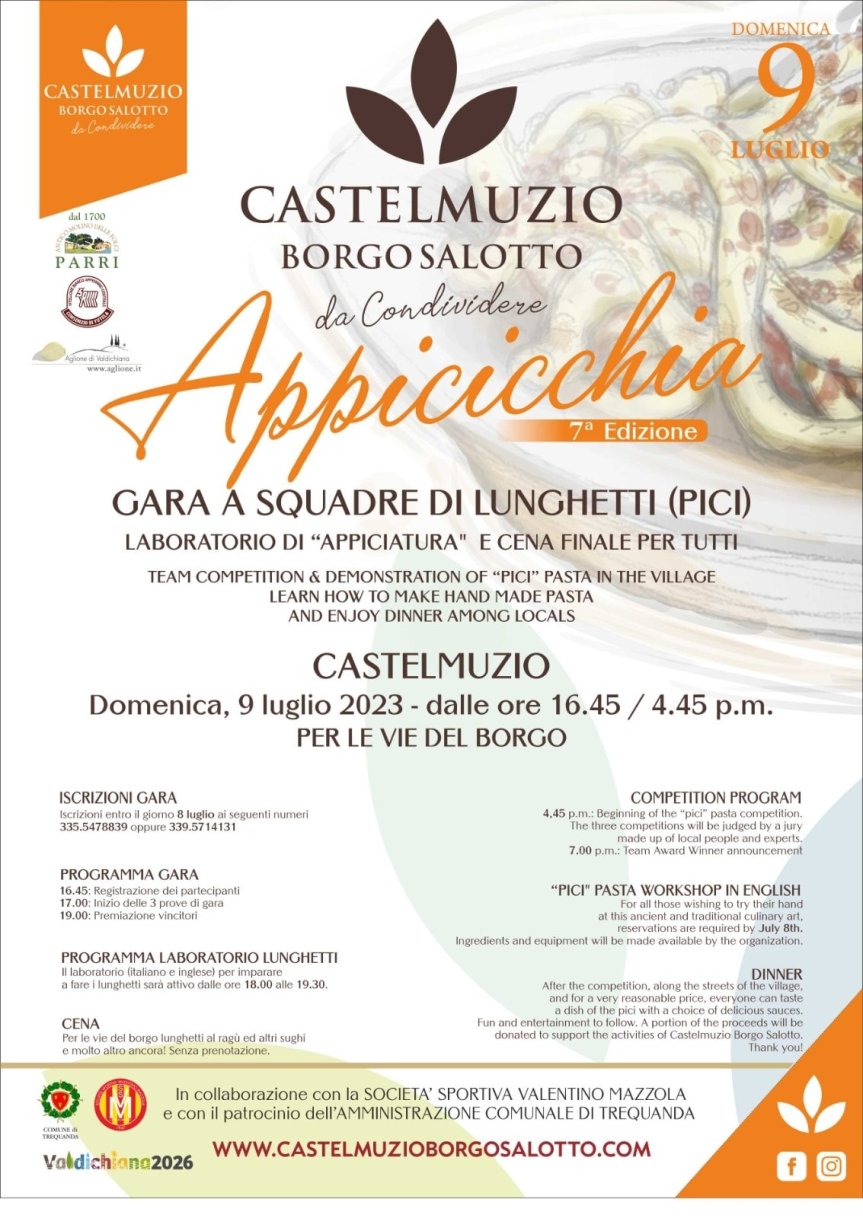 Provincia di Siena: A Castelmuzio fare i pici diventa una&nbsp;gara