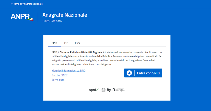 Siena: Certificati anagrafici, torna disponibile il portale&nbsp;Anpr