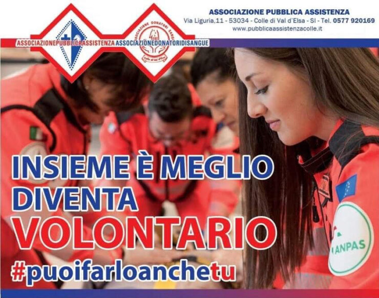 Provincia di Siena: Corso volontari e soccorritori Pubblica Assistenza Colle di Val&nbsp;d’Elsa