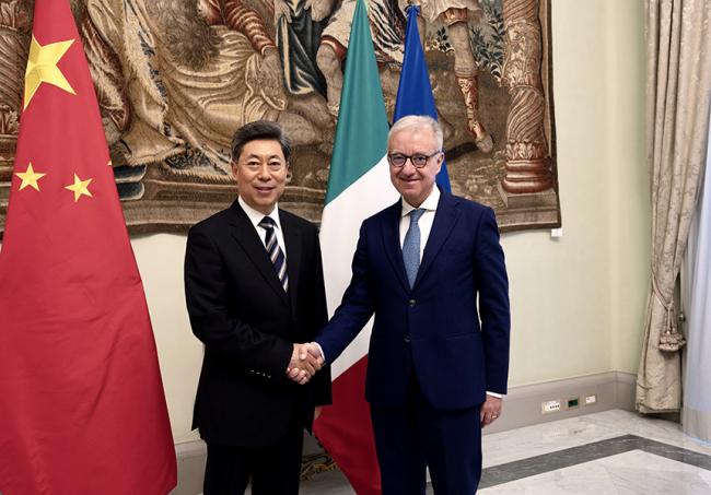 Italia: Il Sottosegretario Alfredo Mantovano incontra Chen&nbsp;Wenqing