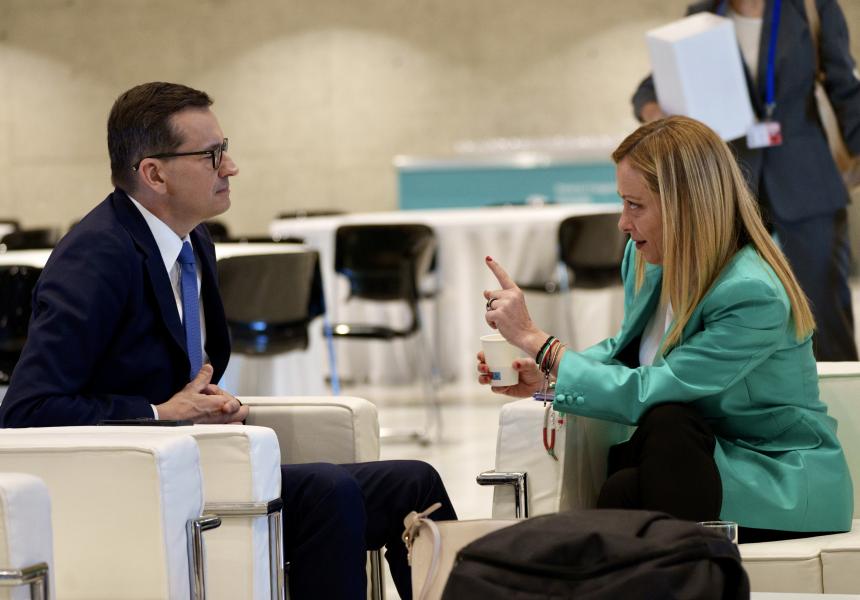 Italia: Granada, incontro del Presidente Meloni con il Primo Ministro della Repubblica di Polonia&nbsp;Morawiecki