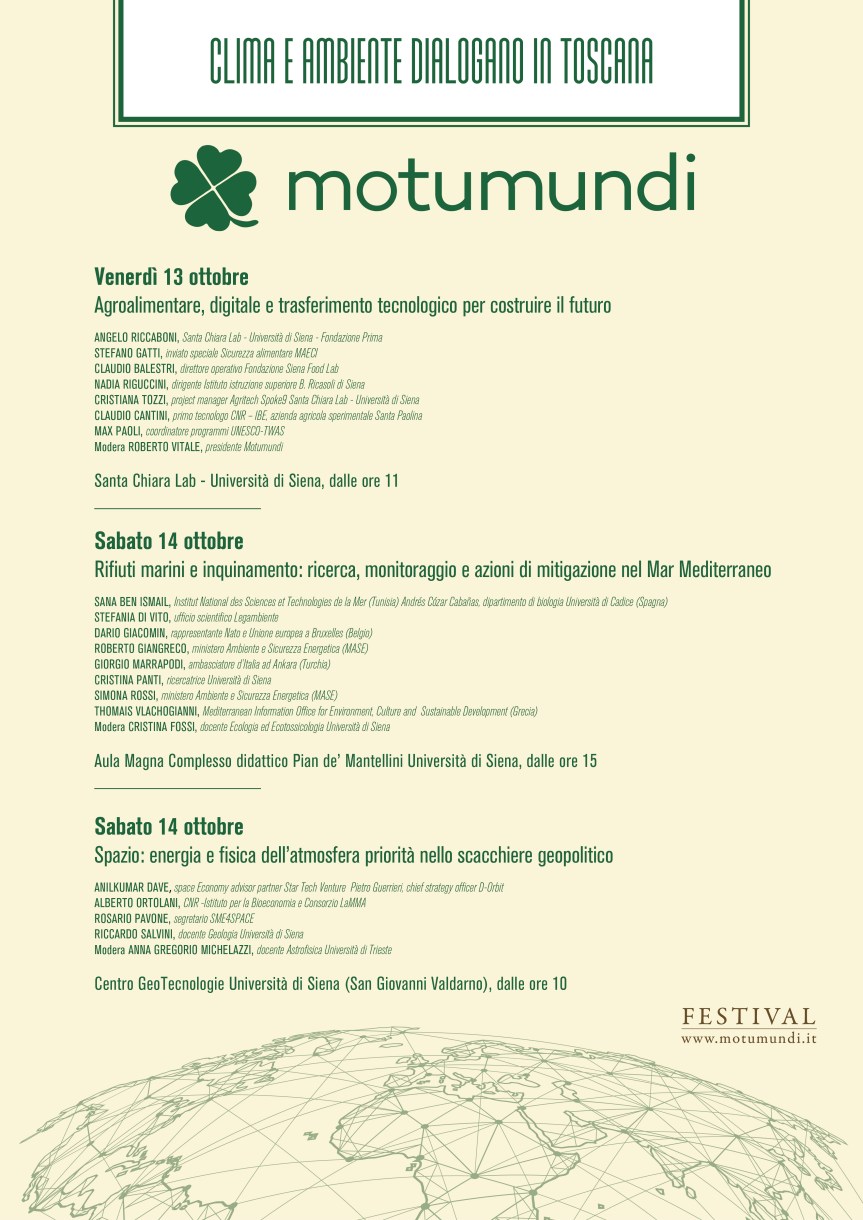 Siena: Festival Motumundi 2023,  si parla di Antardide e nuove tecnologie nell’agroalimentare