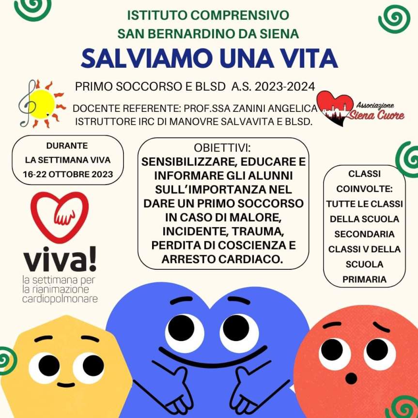 Siena, Siena Cuore: Salviamo una&nbsp;Vita